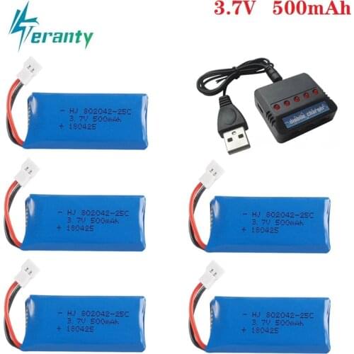 3.7V 500mah Lipo Battery For Udi U816A U941 U927 H43 wifi818 JXD385 H107 V252 F186 lithium battery 3.7V 500mah 802042