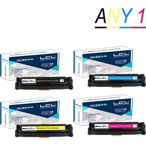 Any 1 LCL 201A CF400A CF401A CF402A CF403A (1-Pack) Toner Cartridge Compatible for HP Color LaserJet Pro M252dw/M252n
