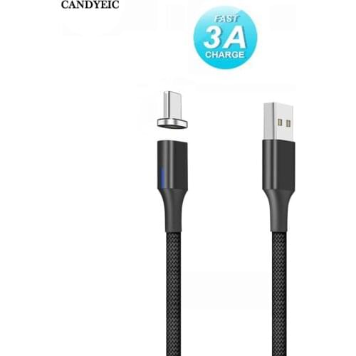 CANDYEIC Magnetic Cable Type C for Samsung Galaxy M40 Charging Cable Accessories for Phone