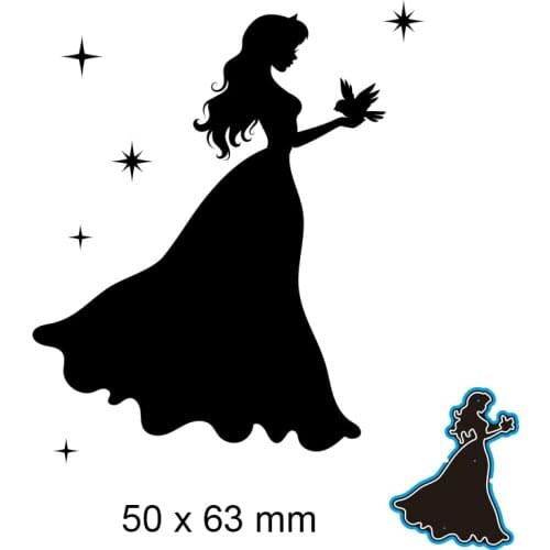 Metal Cutting Dies Elegant Woman New Scrapbook Paper Decoration Template Embossing DIY Paper Card Craft