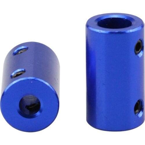 Blue aluminum alloy coupler D14 L25 5mm with 8mm for 5mm shaft 8mm shaft for motor shaft ship model coupling