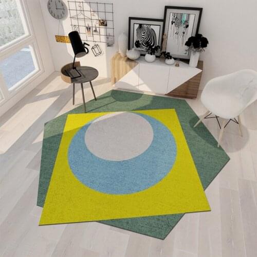 Nordic Abnormity Geometric Area Rugs Sofa Table Modern Carpet for Living Room Home Decor Parlor Floor Mat Entrance Door Mat