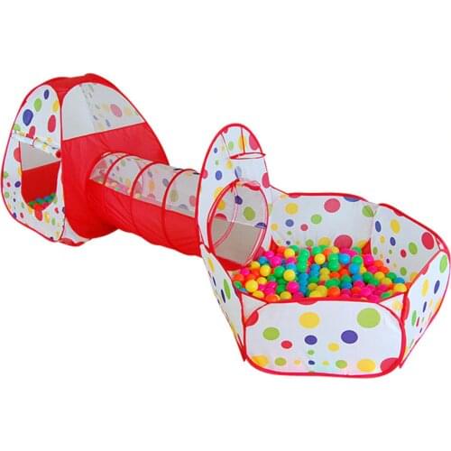 Extra Large Kids Tent Pipeline Crawling Huge Game Play House Fordable Baby Ocean Ball Pool Pit Children Pool-Tube-Teepee Tent