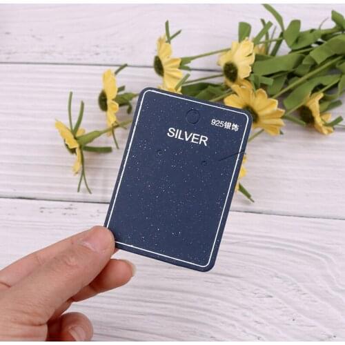 Wholesale 5*7.2cm 100pcs/lot Earring Card Packing Stud Jewelry Pendant Necklace Display Paper Cards Holders Custom Logo