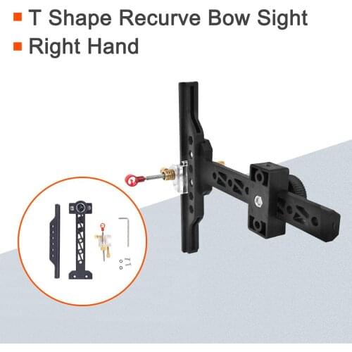 Recurve Bow Sight Hunting Adjustable Sight Pin T Shape Plastic Archery Target Sight Tool Outdoor Shooting Hunting Accessories