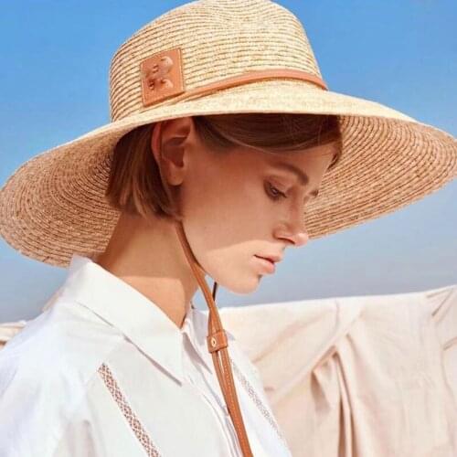 Custom Hat Summer Handmade Straw Long Ribbon Wind Brim Beach Lady Fedoras Cap Men Cowboy Panama Jazz Cape Hat Sombreros Vaquero