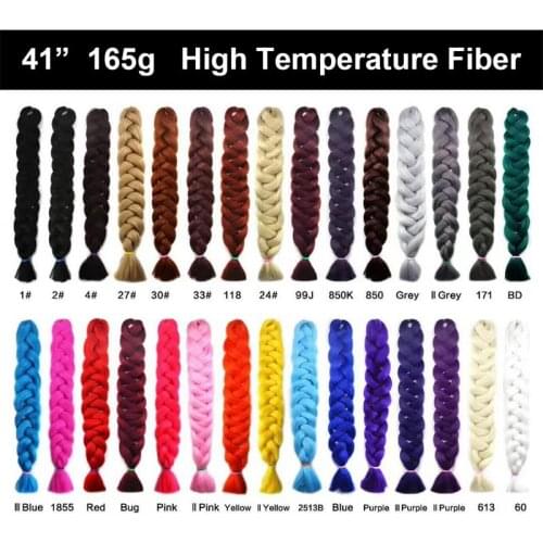 Aigeme Synthetic JumboBraids For Black Women Yaki Texture 41 Inches 165g/pcs High Temperature Heat Resistant Fiber Tangle