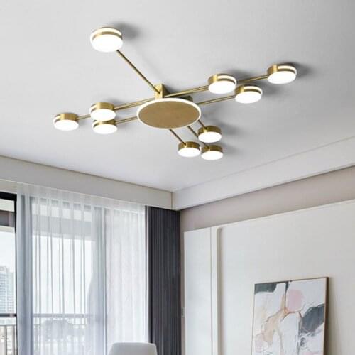 Nordic creative ceiling lamp simple modern living room bedroom room small apartment fashion light luxury LED restaurant lighting