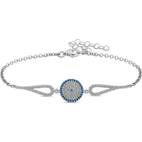 Tevuli 925 Sterling Silver Evil Eye Bracelet