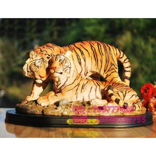 Tiger tiger ornaments crafts resin twelve zodiac tiger with auspicious feng shui home business gifts