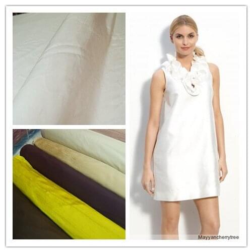 Real Silk Fabric Hundred Percent Mulberry Silk Real Silk Double Palace Solid Color Double Palace /0.5m