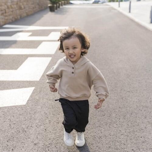 2020 Spring New Model Korean Cotton Hooded Sweater Pure Color Washed Hot Knit