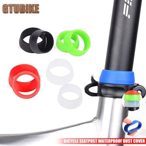 Waterproof Mountain Bike Seat Post Dust Dustproof Cover Cycling Silicone Bicycle Seatpost Case Bike Protective Accessories