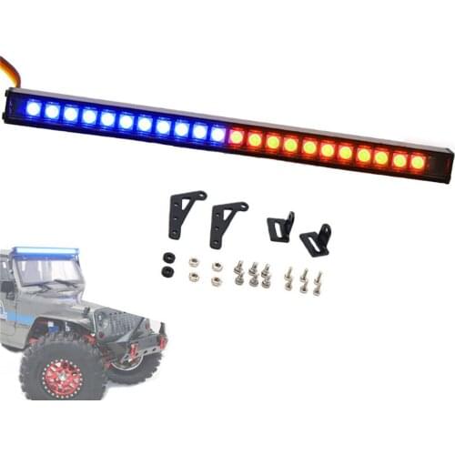Colorful Flashing Light Bar Bright Roof Light Strap for 1/10 TRX4 Defender Axial SCX10 90046 RC Car Accessories