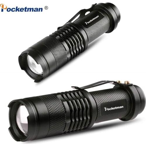 Bright Portable LED Flashlight L2 T6 Q5 Camping Emergency Torch Light Adjustable Focus Small for Kids Child