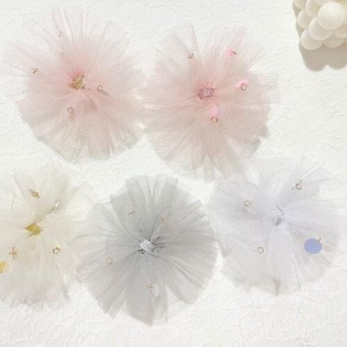 Miss cu e European and American fashion Sequin bow multi color hairpin childrens performance photo hair accessories