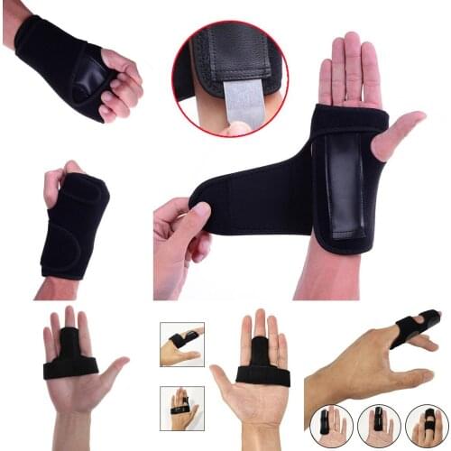 1pcs Solid Black Useful Splint Sprains Arthritis Band Belt Carpal Tunnel Hand Wrist Support Brace Dropshipping