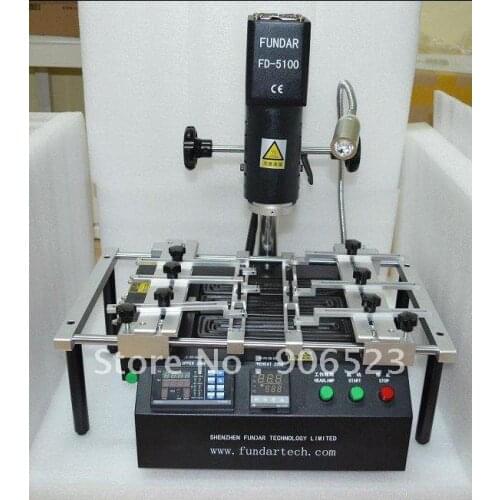 2012 New economical cheapest hot air + infrared BGA chip-level rework station FD-5100 DHL free shipping
