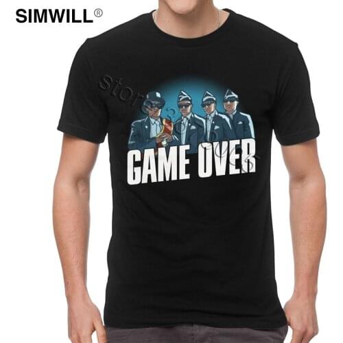 2020 Game Over Coffin Dance Tees Short Sleeve Funny Meme Funeral Dancing With Casket Pallbearers Casual T Shirt Merchandise Tops
