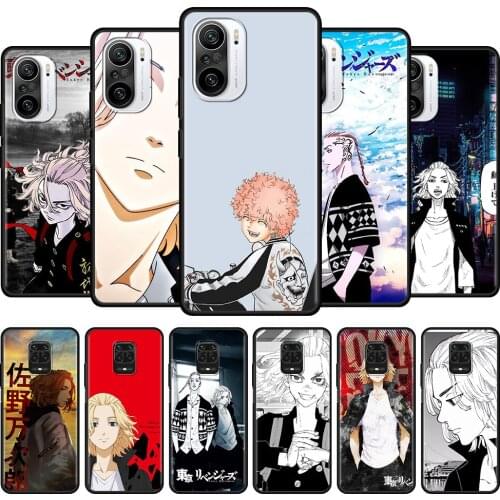 TPU Cover For Xiaomi Redmi Note 9s 7 8t 9 8 10 K40 Pro 9a 9c 9t Black Shell Coque Soft Bumper tokyo revengers