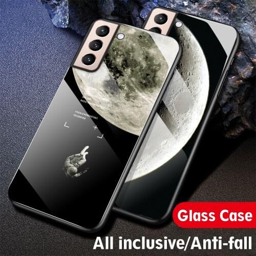 Tempered Glass Space Cover For Samsung Galaxy S21 S21 Plus 5G s21Ultra Case For Samsung Galaxy S21 Ultra Case For Galaxys21 S 21