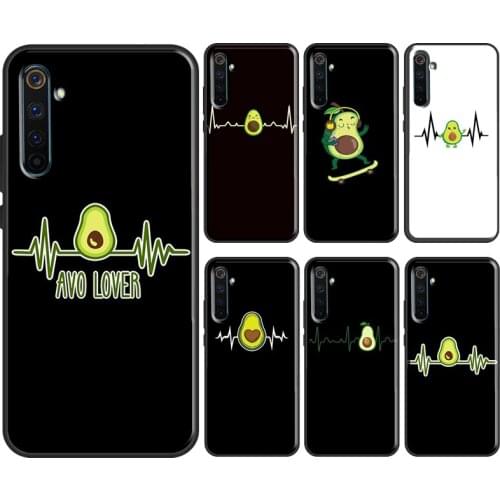 Avocado Heartbeat Case For OPPO Realme 8 Pro 6 7 Q3 Pro GT Neo C21 C11 C3 Cover For OnePlus 8T 8 9 Pro Nord