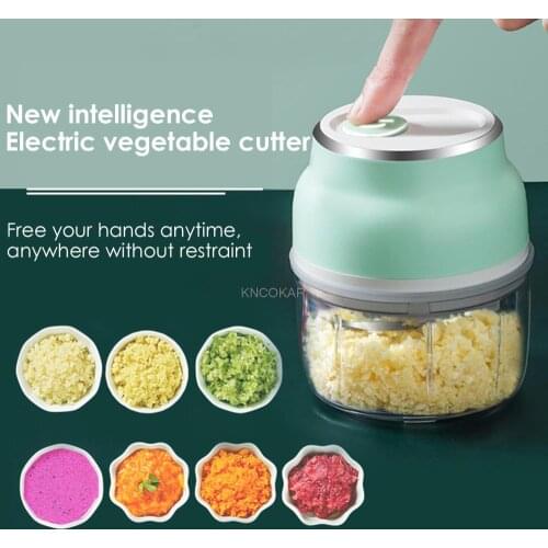 Electric Garlic Food Vegetable Chopper Squeezer Meat Grinder Mini Crushed Garlic Masher Machine Garlic Artifact Kitchen Gadget