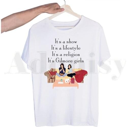Gilmore Girls Lukes Diner Drink Coffee Tshirts Men Fashion Summer T-shirts Tshirt Top Tees Streetwear Harajuku Funny