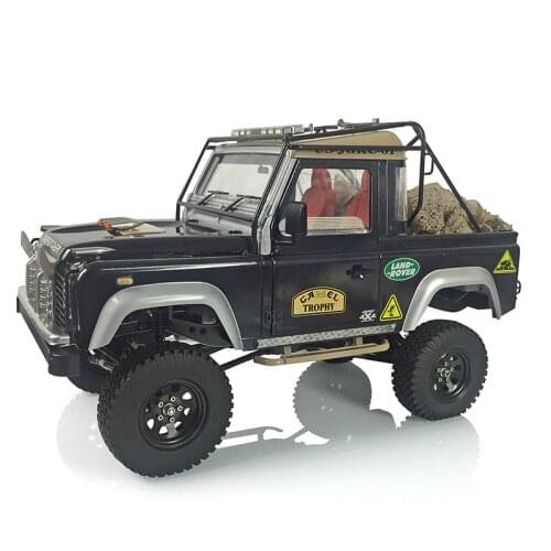 Hercules 1/10 D90 RC Painted Crawler Car Pickup Radio Sound Light Roof Lamp Horn Model Outdoor toys for boy gift THZH0895-SMT6