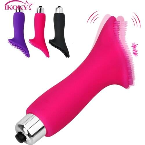 IKOKY Thorn Finger Vibrator G-spot Massage AV Rod Brush Vibrator Sex Toys for Women Vaginal Clitoris Stimulator
