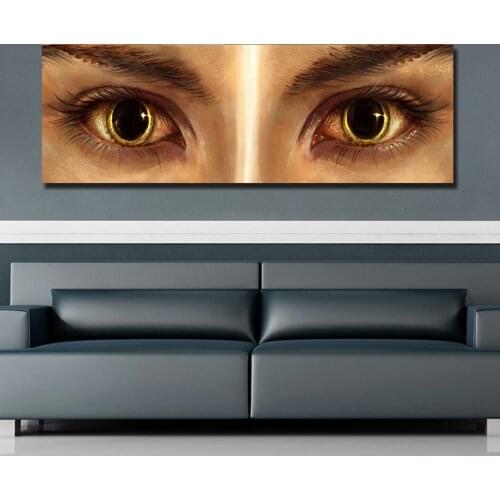 Large size Printing Eyes Eyelash LashPainting Wall Art Oil Paintings Picture Home Decor Canvas Print For Living Room No Frame