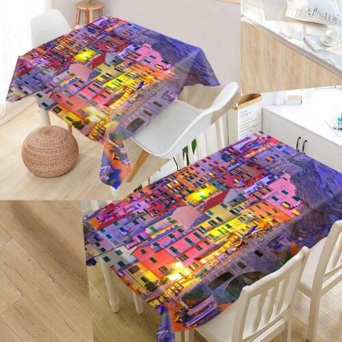 Best Manarola Custom Table Cloth Rectangular Oxford Print Waterproof Oilproof Square Table Cover Party Wedding Tablecloth P