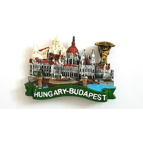 Parlament Budapest Hungary Fridge Magnets City Travel Tourist Souvenirs Resin 3D Refrigerator Magnetic Stickers Home Decoration
