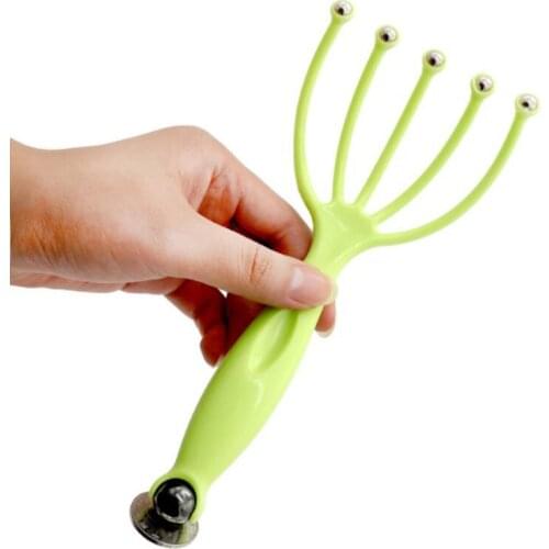 1pc Massager Scalp Massager Steel Ball Head Massager Relaxation Five Finger Massager For Head Hot