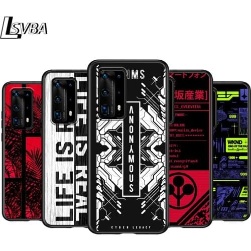 Trend Fashion Logo For Huawei P Smasrt 2018 2019 2020 2021 Smart S/Z Smart Plus Smart Pro Black Soft Cover Phone Case