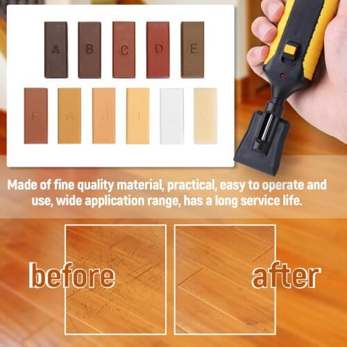 Laminate Floor Repair Kit Wax Block for Repair Damaged Laminated Flooring Kitchen Worktops Scratche Mending Woodworking Tool Set