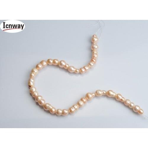 FreeShipping Natural AA pink lavender cucurbit Freshwater Pearl 11-15mm 15inches DIY necklace bracelet earring Wholesale