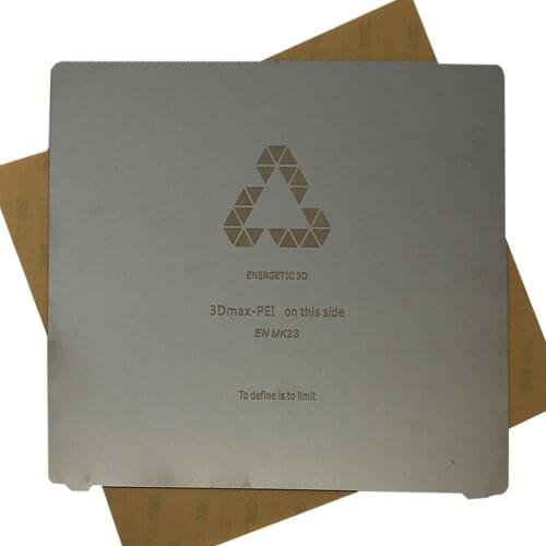 FLEXBED Upgrade 3D Printer Heatbed for MK2S Printer,Amber PEI Sheet 224x254mm, Removal Spring Steel Sheet Build Platform