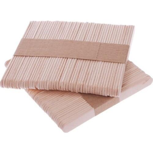 100/300 PCS Craft Sticks Popsicle Ice Pop Ice Cream Sticks Natural Wooden 3.6in Sticks Great for DIY Craft Creative Designs