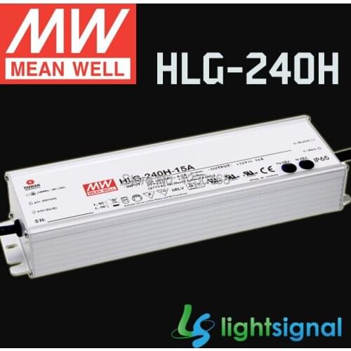 MeanWell LED driver HLG-240H 240W IP67 Waterproof PFC optional dimming LED driver