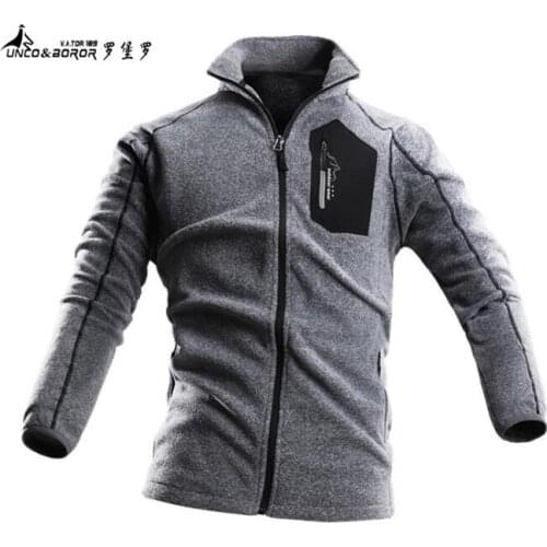 Outdoor Camping Hiking Thermal fleece Coat Mens autumn and winter breathable windproof jacket Trekking Climbing fleece clothes