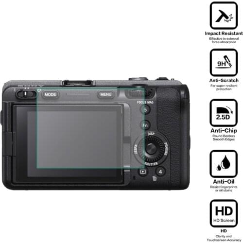Tempered Glass Protector Guard Cover for Sony Alpha FX3 ILME-FX3 Cinema Line Camera Display Screen Protective Film Protection