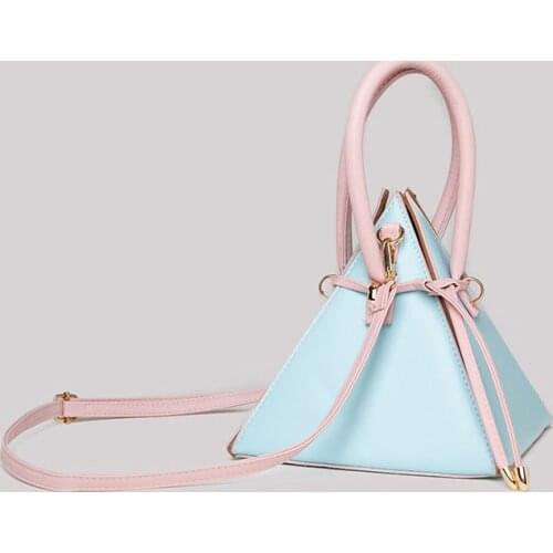 Triangle Shoulder Bag High Quality Leather Drawstring Bucket Bag Designer Handbags Luxury Crossbody Bags For Women сумка женская