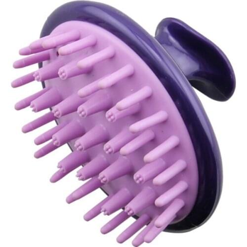 1 Pcs Spa Slimming Massage Brush Silicone Head Body Shampoo Scalp Massager Comb Hair Washing Shower Bath Brush