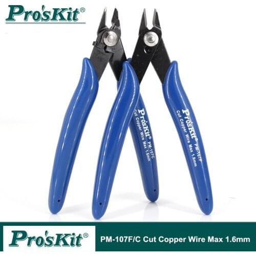 100% Original ProsKit PM-107F PM-107C Diagonal Pliers Electrician Precision Cutting Plier Stripping Tool
