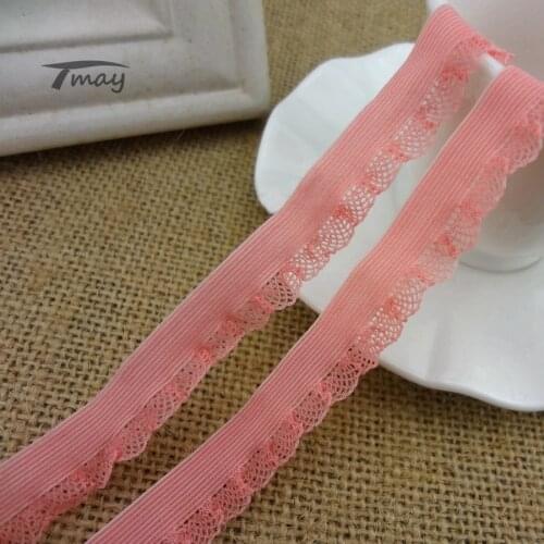 #1240 High Quality! Very Thin Elastic Band 8yards/lot Mesh Lace Trim Stretch Lace Ribbon Riband Tape Hair Band DIY Sewing Woman