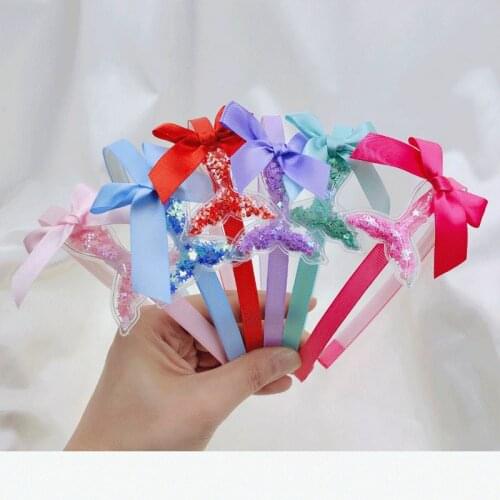 3pcs Girls Hairbands Children Sequins Mermaid Headbands Kids New ABS Step Teeth Hair Bands Hair Accessories