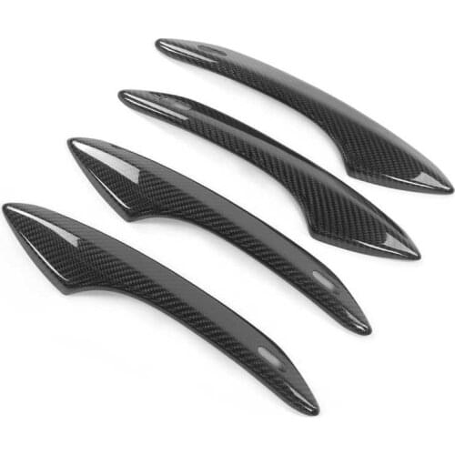 4pcs Carbon Fiber Door Handle Cover Trim with Sensing Hole Fit for Lexus NX200 200t 300h -2020 Car style