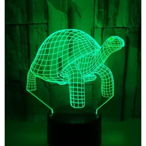 Tortoise 3d Night Desk LampWithTouch Control And Remote Control Led Visual Lamp Gift Atmosphere Small Table Lamp