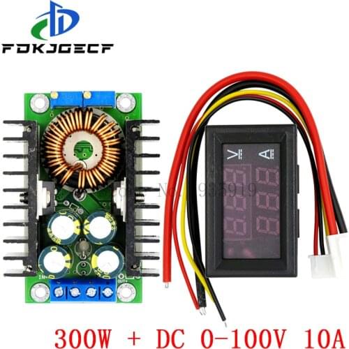 DC 9A 300W 150W Boost Converter Step Down Buck Converter Power module DC 0-100V 10A Digital Voltmeter Ammeter Dual Display